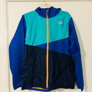 The North Face Lined Blue Raincoat, Boys Size 18/20